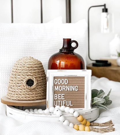 Mini Letter Board Small Felt Letter Board Letters and Symbols Trio - Image 2