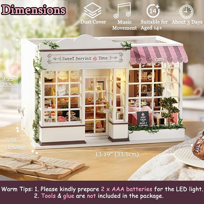 TuKIIE DIY Miniature Dollhouse Kit - Image 4