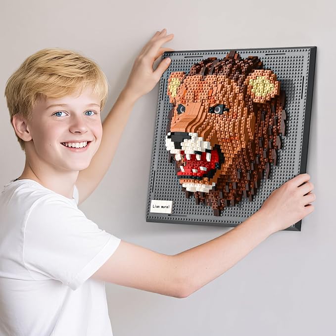 BNG Wall Art Lion Building Blocks Sets, A Wall Decor Set - Image 4