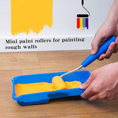 Mister Rui Paint Roller Kit, 9 Pack, 2 Inch Microfiber Paint Roller Covers - Image 8