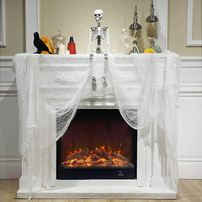 Boao Halloween Cheese cloth 39.37 x 393.7 Inch White Cheesecloth Roll - Image 4