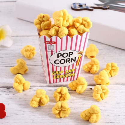 Pencil Top Erasers 36 Pack Popcorn Pencil Erasers Toppers Cap Erasers - Image 2