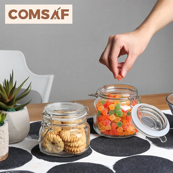 ComSaf 25oz Airtight Glass Canisters - Image 8