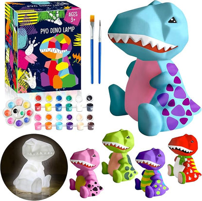 FUNZBO 4.3in Paint Your Own Dinosaur Lamp Kit by FunzBo
