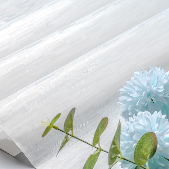 Haton Window Privacy Film, Frosted Glass Static Cling Sun Heat Blocking Window - Image 9