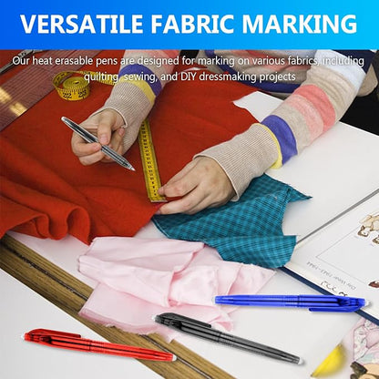 12pcs Heat Erasable Pens for Fabric Marking - Image 3