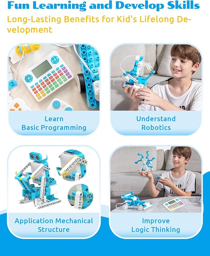 WhalesBot D3 Pro 12-in-1 STEM Wecode Pad Coding Robot Kit - Image 6
