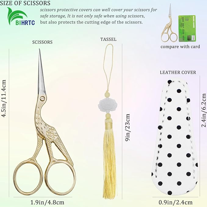 BIHRTC 4.5Inch Bird Sewing Scissors Craft Threading Scissors - Image 2