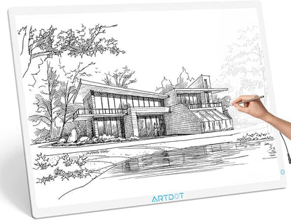 ARTDOT A1 Large LED Light Pad for Diamond Painting AC Powered Light Board Kit by ARTDOT