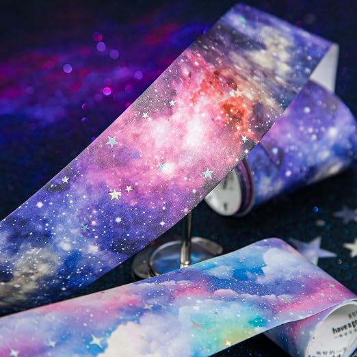 Washi Tape Stickers for Journaling, 6 Rolls Star Tape Scrapbook Stickers for - Image 3