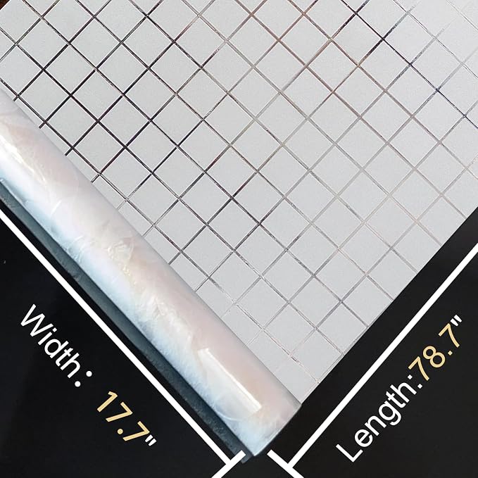 Window Privacy Film Decorative for Front Door, Bathroom Static Cling Stained - Image 8
