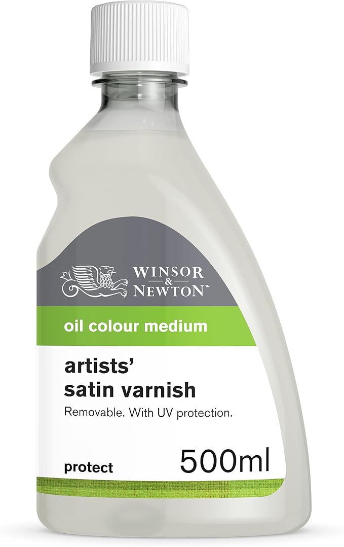 Winsor & Newton Professional Artists' Satin Varnish, 500ml Bottle by WinsorNewton