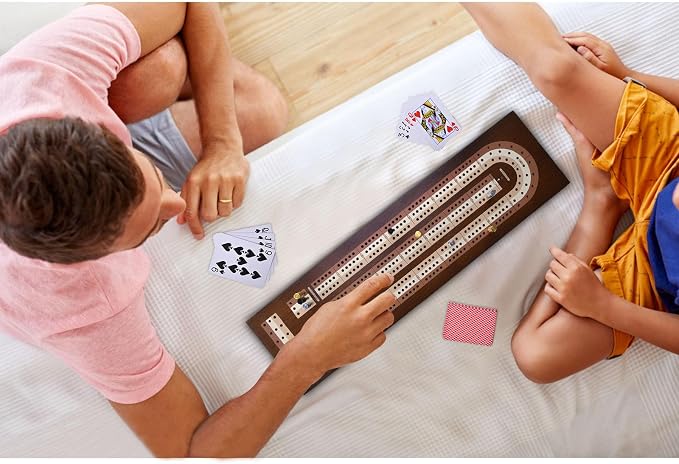 AMEROUS Wooden Cribbage Board Game Set - Image 9