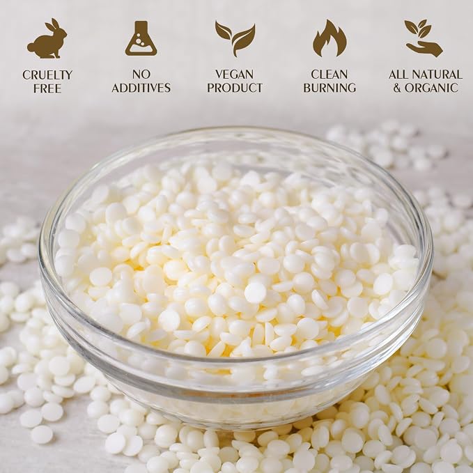 Soy Wax for Candle Making, Waxcanpy Organic Candle Wax, Natural Soy Wax for - Image 3