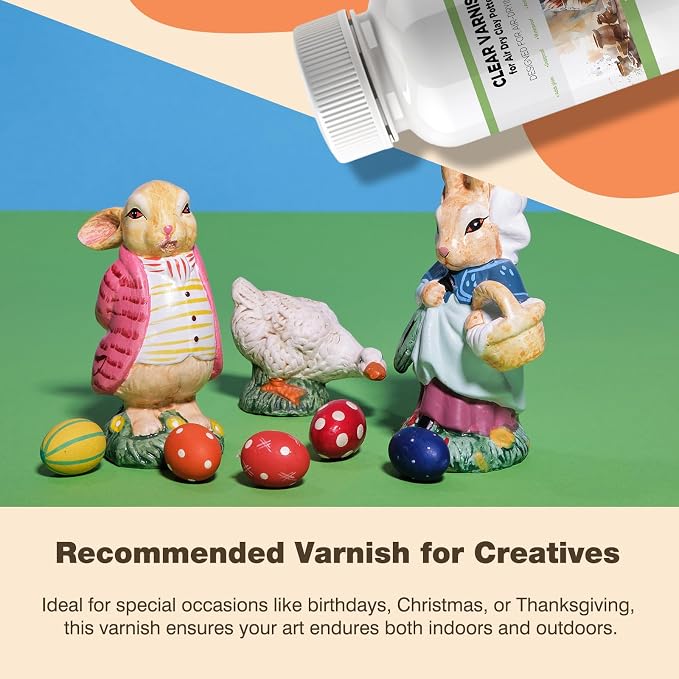 120ml Air Dry Clay Varnish - Image 6