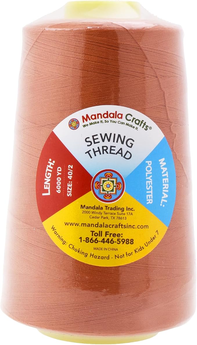 Mandala Crafts 4 Pack of Serger Threads Cones Spools - Image 3