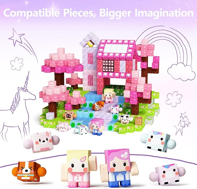 GobiDex 8PCS Magnetic Figures Playset Rotatable Animal & Character Toys - Image 6