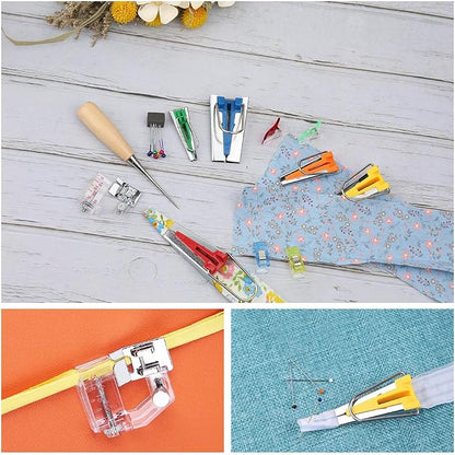 LUNARM Bias Tape Tool Kit with Instruction, 5 Sizes Bias Tape Maker with 4 Pcs - Image 5