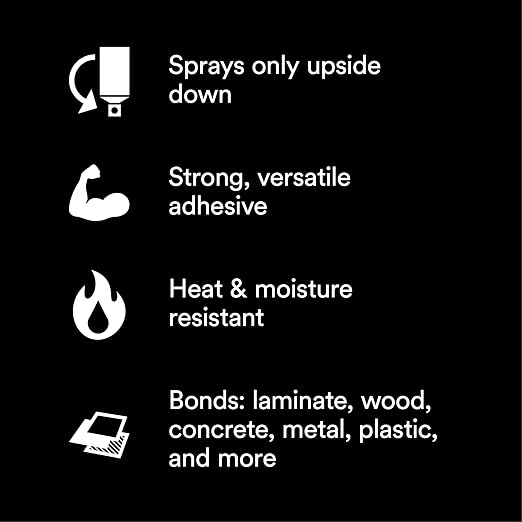 3M Hi-Strength 90 Spray Adhesive, Bonds Laminate, Net Wt 17.6 oz, Will Spray - Image 4