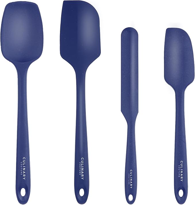 Culinary Couture 4-Piece Blue Baking Spatula Set by CulinaryCouture