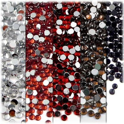 The Crafts Outlet 5-PK Set, Round 3mm Rhinestones - Image 2
