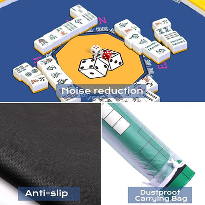 Mahjong Mat for Table 31.5''x31.5'', Non-Slip Mahjong Cloth Cover - Image 4