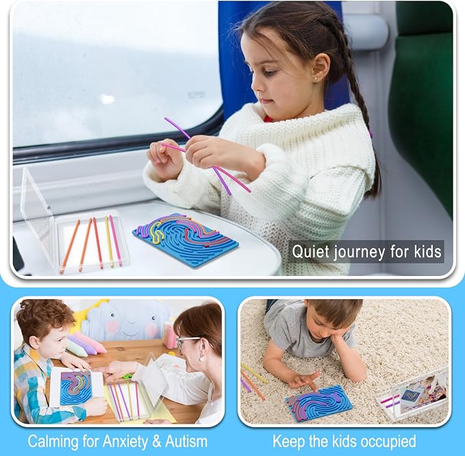 Sensory Fidget Toys for Kids Toddler Boys, Sensory Activity Board for Stress - Image 4