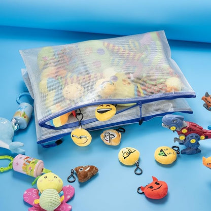 AUSTARK 20 Pcs Zipper File Bags, Plastic Mesh Pouch, Board Game Storage - Image 7