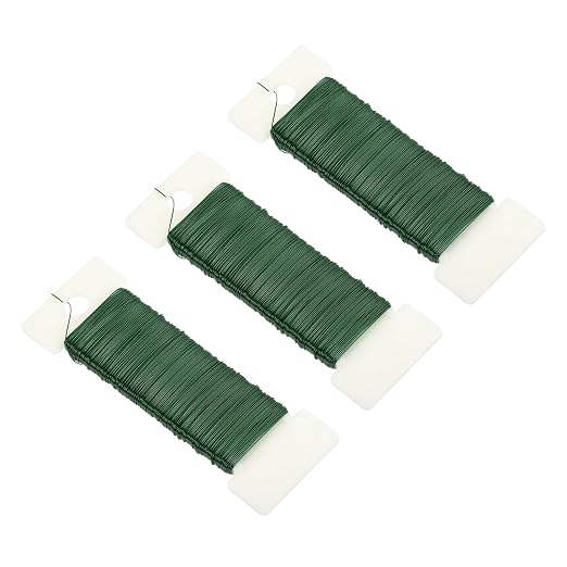 MECCANIXITY 114 Yards/345 Feet 27 Gauge Metal Floral Wire Green Flexible Paddle by MECCANIXITY