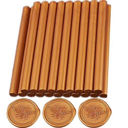 Wax Seal Sticks Gold, ONWINPOR 20pcs Glue Gun Wax Sealing Sticks - Image 6