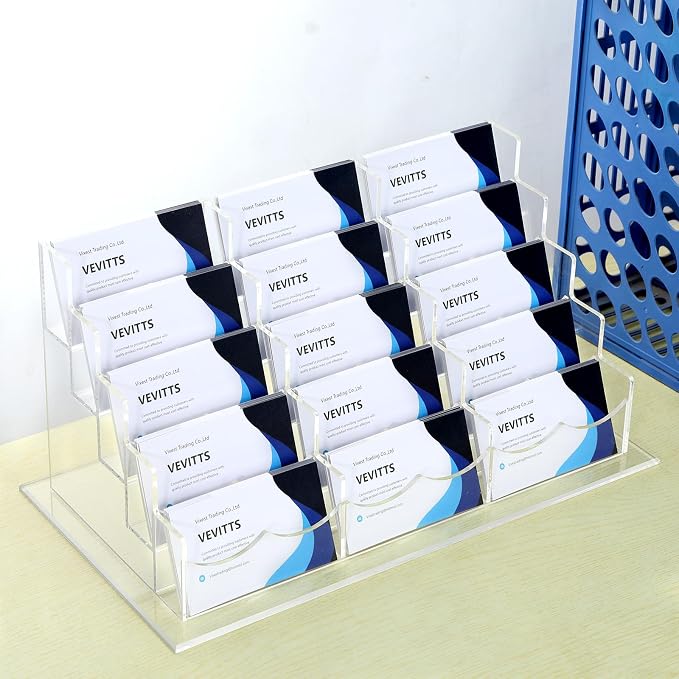 Acrylic Business Card Holder for Desk Multiple Business Card Holders Business - Image 4