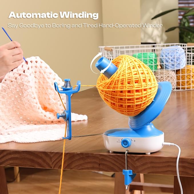 Caydo Electric Yarn Winder Pro, 10oz Large Automatic Ball Winder - Image 2