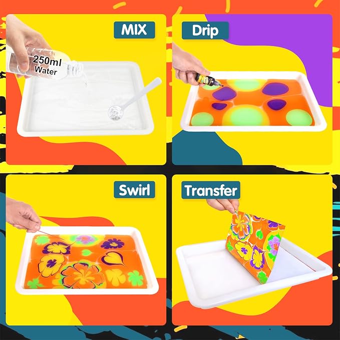 Water Marbling Paint for Kids - Image 4