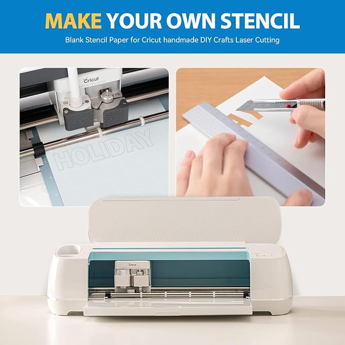 16 Pack 7.5mil Mylar Sheet, 12 X 12 Inch Translucent Blank Stencil Paper - Image 3