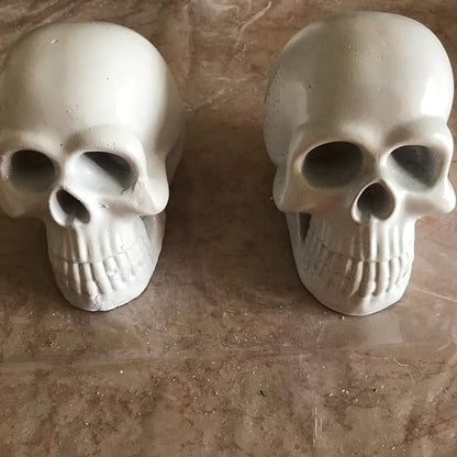 3D Skull Candle Silicone Molds Set, Skull Mold and 6 Holes Mini Candle Mold - Image 5