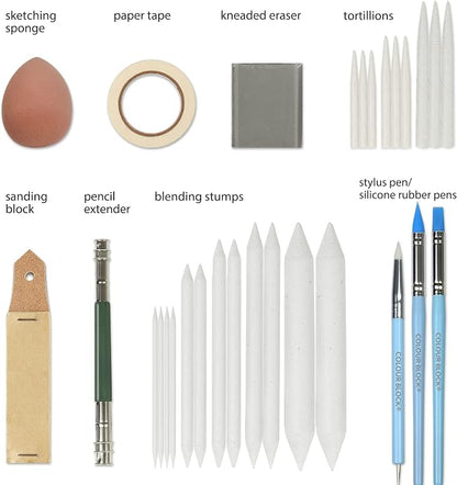 COLOUR BLOCK 30pcs Sketching Tool Set - Image 4