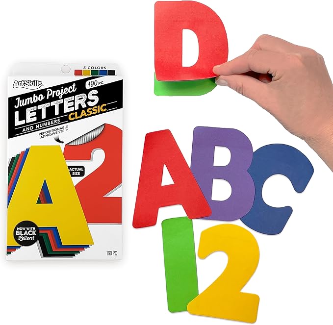 ArtSkills Poster Letters 4” Paper Letters by ArtSkills