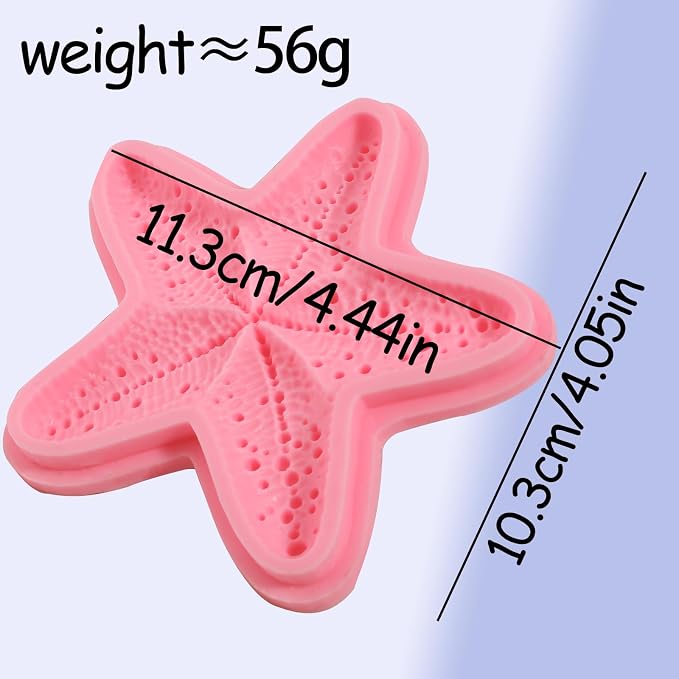 1Pcs Starfish Candy Fondant Mold, Cute Marine Life Chocolate Silicone Mold - Image 6