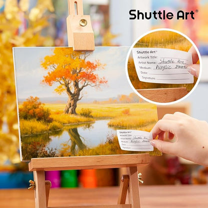Shuttle Art Painting Canvas Panels, 36 Pack, 100% Cotton, Primed White Canvas - Image 6