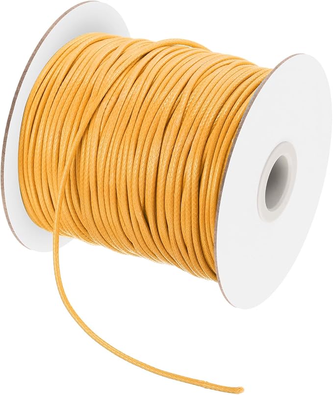 MECCANIXITY Waxed Cord 2mm Waxed Polyester Cord 98 Yard Wax String by MECCANIXITY