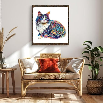 Lazy Cute Cat Adults Gifts Wooden 240 Pieces 13.4 * 12.2in - Image 6