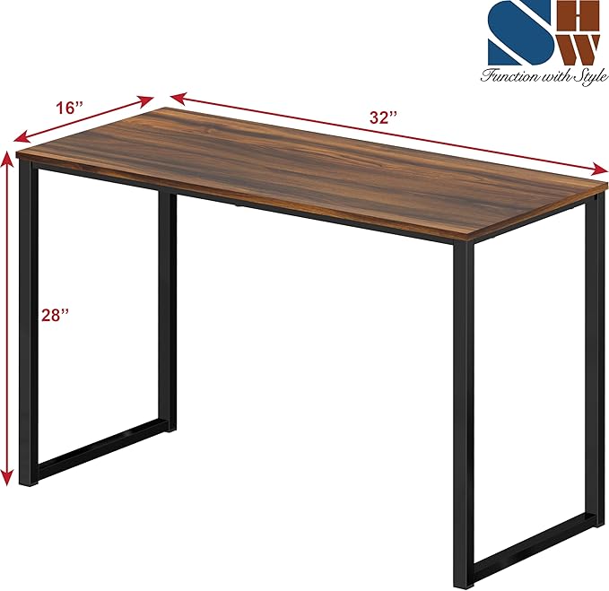 SHW Mission 32-Inch Home Office Computer Desk - Image 3