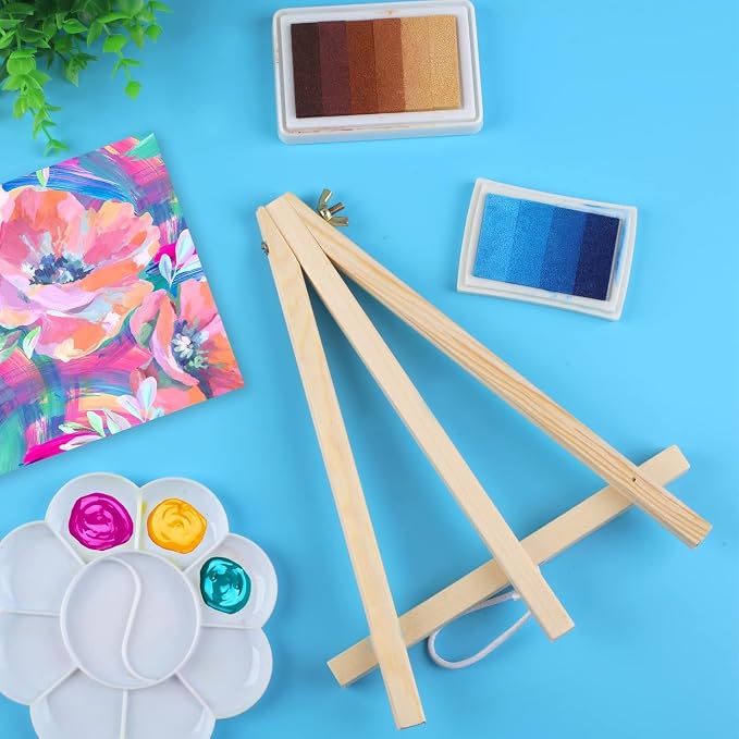 14 Pack 9 Inch Wood Easel, Painting Party Easel, Kids Student Tabletop Easels - Image 6