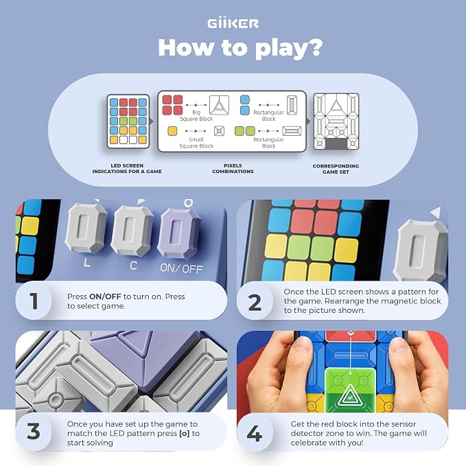 GiiKER Super Slide Puzzle Games, Original 500+ Challenges Brain Teaser Puzzle - Image 3