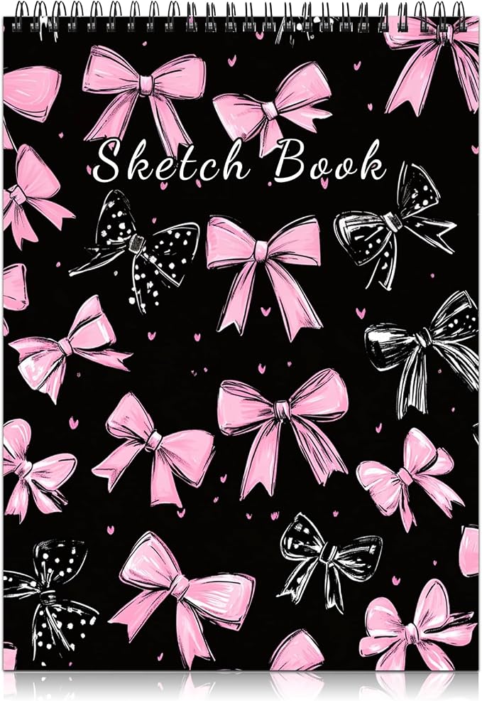 Cabreche Cute Sketchbook Top Spiral Bound Sketch Pad, 9 x 12 inch, 100GSM Thick by Cabreche