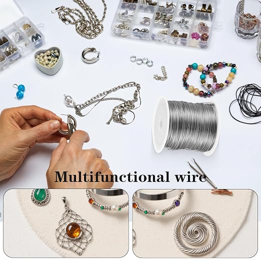 5 Rolls Jewelry Making Wire 18, 26 Gauge Copper Craft Wire Bendable Metal - Image 5