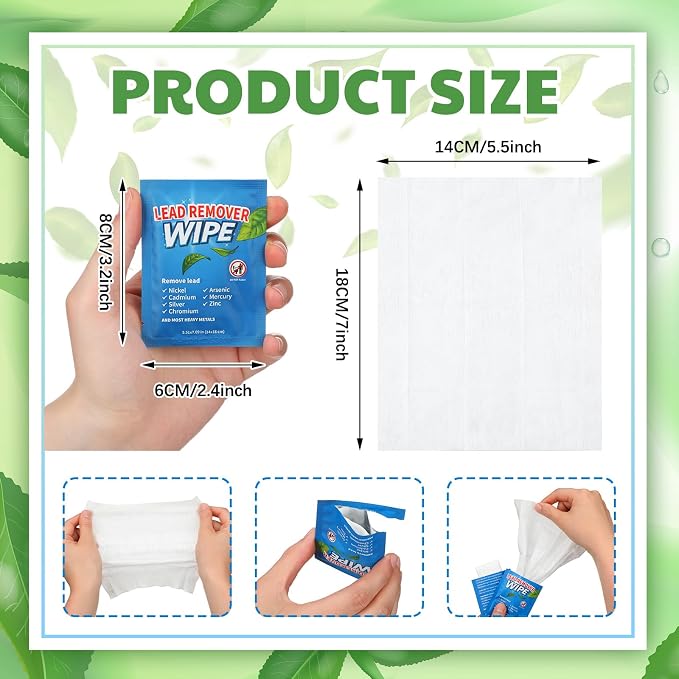 200 Pack Lead Remover Wipes for Shooting Hand & Surface Cleaning Wipes - Image 2