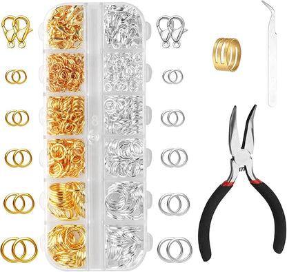 1440 Pcs Jump Rings for Jewelry Making Kits, by MUZHUPGUZ
