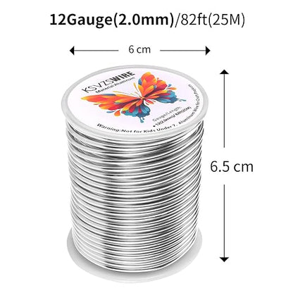 12 Gauge Aluminum Wire 82 Feet KSVZS Bendable Metal Wire - Image 4