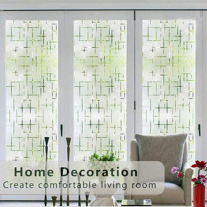 Finnez Frosted Window Film Non-Adhesive, Frosting Privacy Film - Image 5